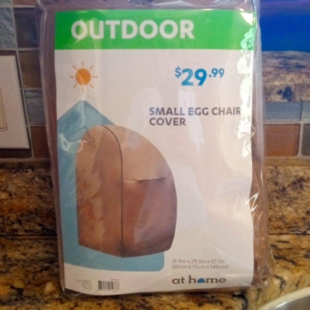 Outdoor egg chair cover